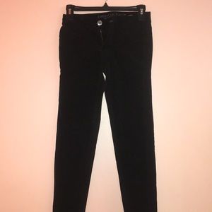 Size 00 American Eagle Black Corduroy Jeggings